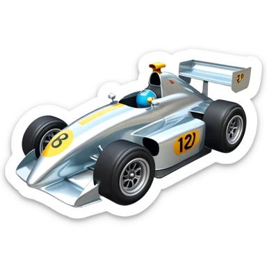 Racecar Working sticker