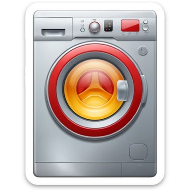 washing machine inside circle sticker