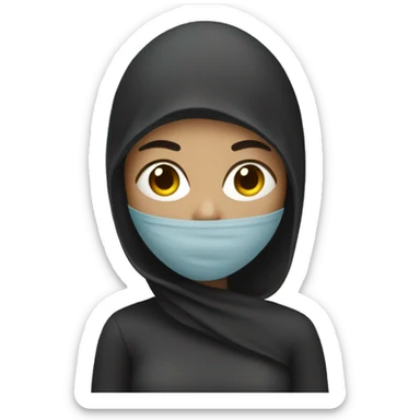 blogirl thief with eye band  sticker