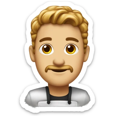 Café con croassaint sticker