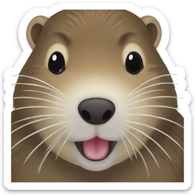 Nutria enamorada  sticker