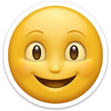 happy face space sticker