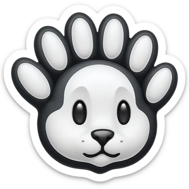 mac os icon paw cat cursor sticker