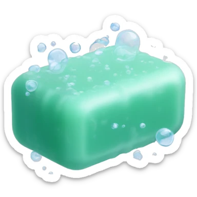  bar of soap with bubbles sticker