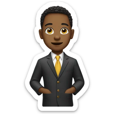 Kid as a tv show host sticker