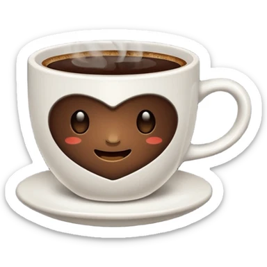 a cup of coffee sticker
