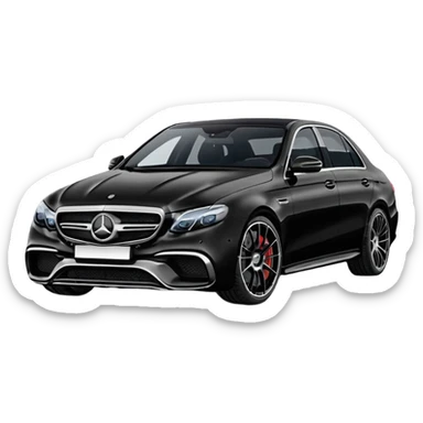 Mercedes Benz E 63 S 2017-2023 edition Black Matte sticker
