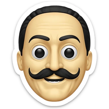 Emoji de la película La casa de papel máscara  sticker