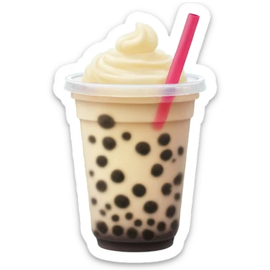 Bubble tea sticker