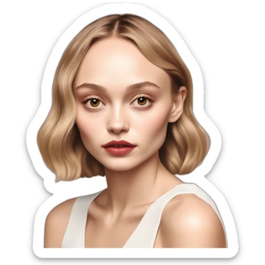 lily rose depp sticker