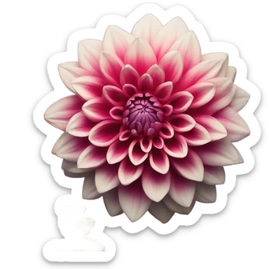 Dahlia flower sticker