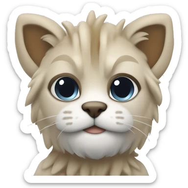 kot z czapka swietego mikolaja sticker