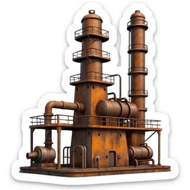 oil pumping station sticker