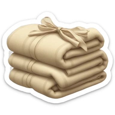 beige blanket bundle sticker