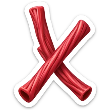 Red licorice sticker