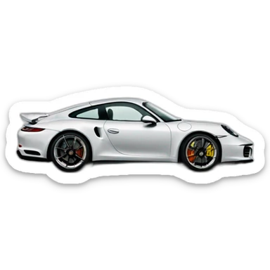 Easy porsche logo, clipart sticker