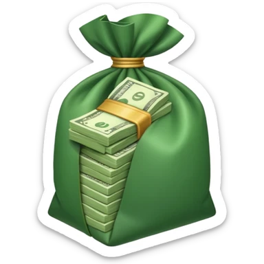 a bundle of money sticker