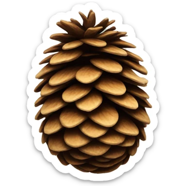 A pinecone sticker