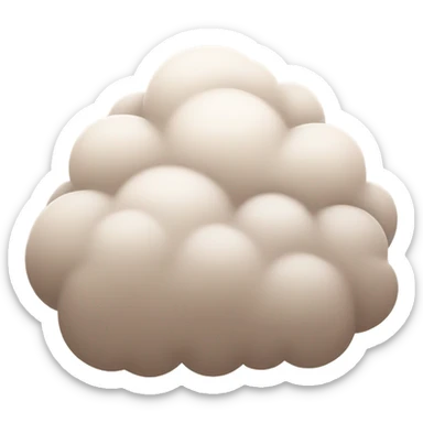 pastel brown cloud sticker
