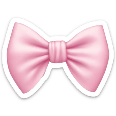 light pink bow sticker