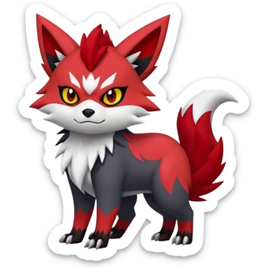 Zoroark-Zangoose-Litten-hybrid-creature sticker
