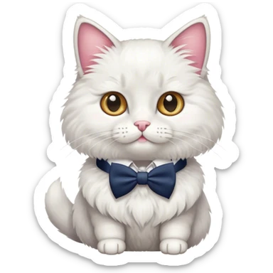 A preppy cat sticker