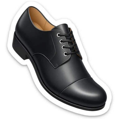 shoe black sticker