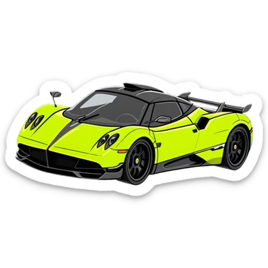 Pagani supercar sticker