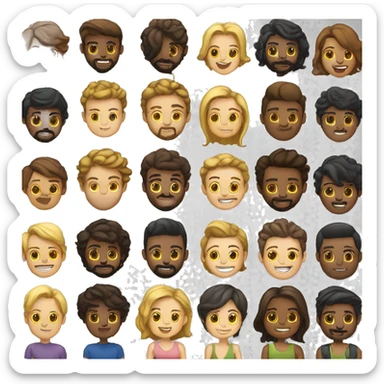 friend group with mixed homosexual and heterosexual men and women that are not well sticker