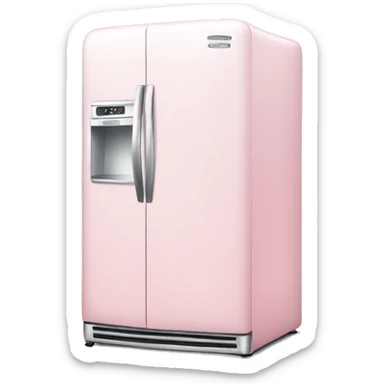 Light pink fridge sticker