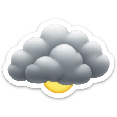 Cloudy sticker