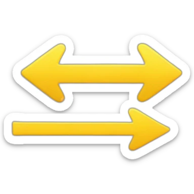 arrow yellow increasing sticker