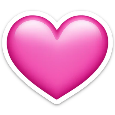 Pink heart sticker