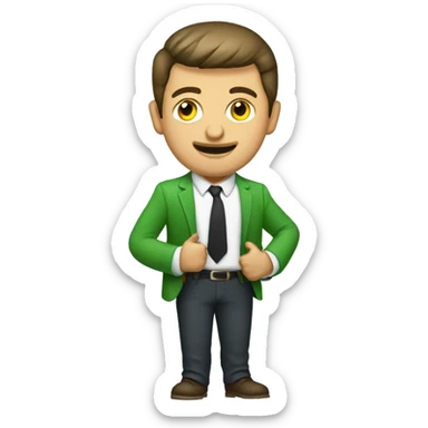 Zelenskyy with letter Z sticker