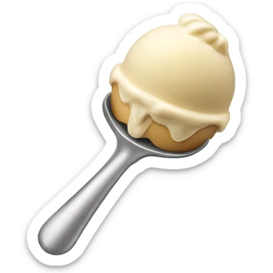 Ice cream scooper spoon sticker