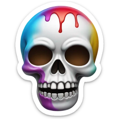 dead emoji with the tongue outside sticker