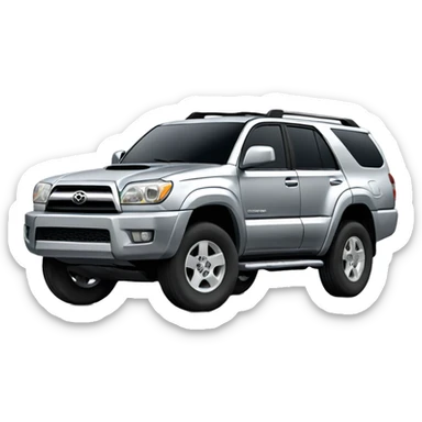 Toyota 4Runner 2005 silver  sticker