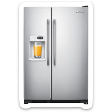 White Fridge sticker