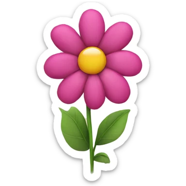 Flower sticker