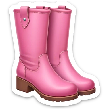 Pink boots ￼ sticker