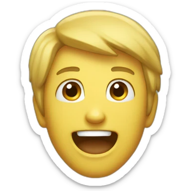 thrilled discovery face sticker
