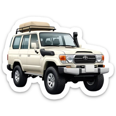 Toyota Land Cruiser - Toyota (Model Year: 2021) (Iconic colour: White) sticker