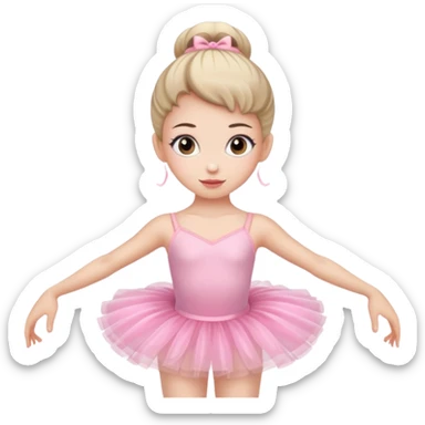 Ballerina in a pink tutu sticker