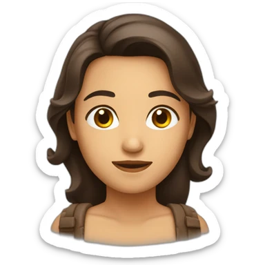 Brune qui se reveille sticker