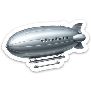 flying zeppelin  sticker