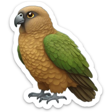 kea new zealand bird sticker