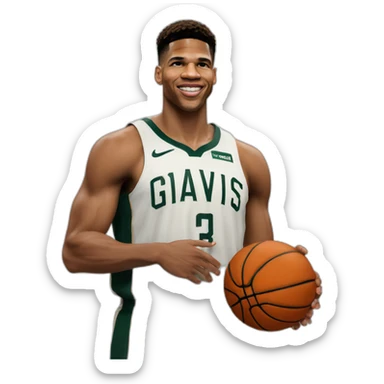 Giannis a professional basketball player sticker