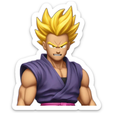 Super saiyan kio ken sticker