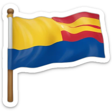 Spanish and Ecuador flag sticker