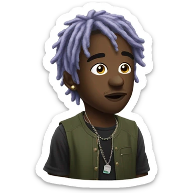 Lil uzi vert looking up sticker